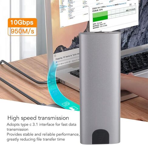 خارجي M.2 SSD العلبة ، nvme ngff نوع البروتوكول المزدوج C 3.2 حاوية SSD ذات سرعة عالية السرعة ، وليس على القرص الصلب in Saudi Arabia