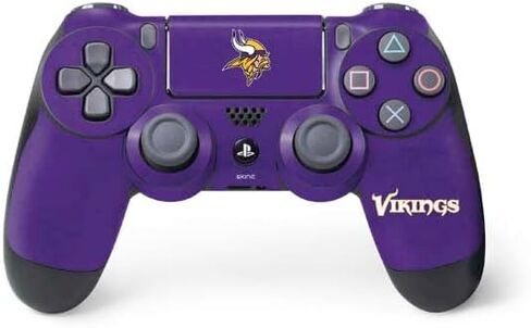 Skinit Skinit Gaming Gaming Continger مع وحدة تحكم PS4 - NFL Minnesota Vikings Purple Performance Design in Saudi Arabia