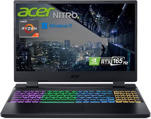 أيسر نيترو 5 ألعاب الكمبيوتر المحمول | AMD RYZEN 7 6800H | Geforce RTX 3070 TI GPU | 15.6 "QHD 165Hz Display | 32 GB DDR5 RAM | 2 TB PCIE SSD | قاتل Wi-Fi 6 | in Saudi Arabia