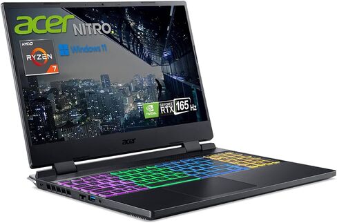 أيسر نيترو 5 ألعاب الكمبيوتر المحمول | AMD RYZEN 7 6800H | Geforce RTX 3070 TI GPU | 15.6 "QHD 165Hz Display | 32 GB DDR5 RAM | 2 TB PCIE SSD | قاتل Wi-Fi 6 | in Saudi Arabia