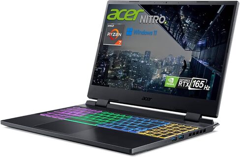 أيسر نيترو 5 ألعاب الكمبيوتر المحمول | AMD RYZEN 7 6800H | Geforce RTX 3070 TI GPU | 15.6 "QHD 165Hz Display | 32 GB DDR5 RAM | 2 TB PCIE SSD | قاتل Wi-Fi 6 | in Saudi Arabia