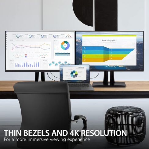 VP3256-4K 32 "4K UHD شاشة تصميم الرسومات المهنية مع USB-C (90W) (متجدد) in Kuwait