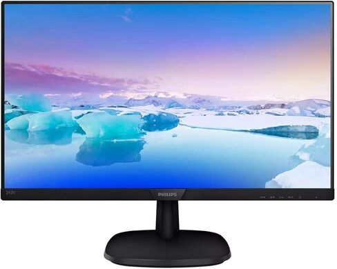 Philips 243V7QJAB 24 "شاشة ، HD الكامل ، IPs من الحافة إلى الحافة ، مكبرات صوت مدمجة ، VESA ، EnergyStar الأكثر كفاءة 2017 ، 4YR ضمان الاستبدال المسبق in Saudi Arabia