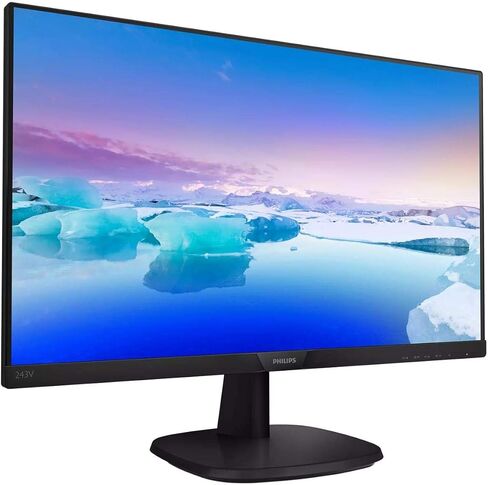 Philips 243V7QJAB 24 "شاشة ، HD الكامل ، IPs من الحافة إلى الحافة ، مكبرات صوت مدمجة ، VESA ، EnergyStar الأكثر كفاءة 2017 ، 4YR ضمان الاستبدال المسبق in Saudi Arabia