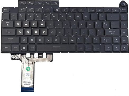 لوحة مفاتيح الاستبدال الخلفية لـ ASUS ROG STRIX G16 G614 G614J G614JU G614JV G614JZ / ROG Strix Scar 16 G634 G634J G634JY G634JZ Series Laptop Keyboard US US in Kuwait