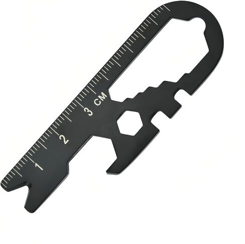 Multitool, Pocket Size, Stainless Steel Multi-functional Mini Wrench Tool Card with Creative Bottle Opener Wrench, Outdoor Portable EDC Tool in Saudi Arabia