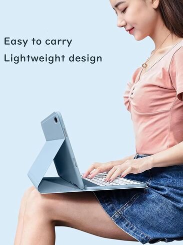 حالة لوحة المفاتيح لـ Samsung Galaxy Tab A8 10.5 بوصة 2022 مع الماوس ، حالة ناعمة ذكية مع لوحة مفاتيح Bluetooth لـ Galaxy Tab A8 غطاء مفاتيح لاسلكي قابلة للفصل مع حامل قلم رصاص ، وردي (ذهبي) in Kuwait