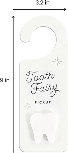 Tooth Fairy Door Hanger with Money Holder Tooth Fairy Pick up Box Gift for Kids Room Decor in Kuwait
