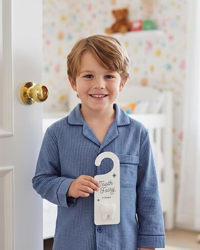 Tooth Fairy Door Hanger with Money Holder Tooth Fairy Pick up Box Gift for Kids Room Decor in Kuwait