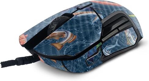 Mayyskins Carbon Carbon Confiber Tinciptived مع منافسة الفولاذ 5 ألعاب الماوس - Compass Saltwater Compass | واقي ، دائم من ألياف الكربون المحكم | سهل التقديم | صنع في الولايات المتحدة in Saudi Arabia
