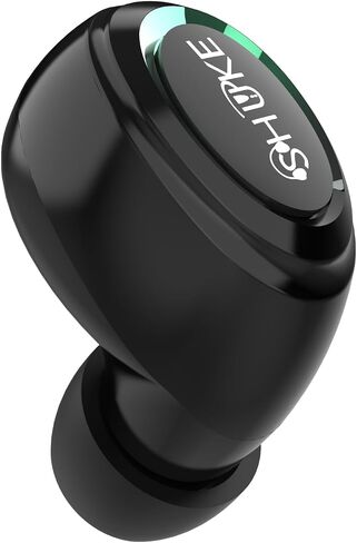 Single Wireless Bluetooth Earbud with Mic, Lightweight in-Ear Headset for Android, iOS & Laptop, Ideal for Office, Driving, Students, Supermarket & Restaurant Staff (Beige) in Kuwait