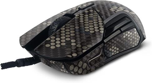 Mayyskins Carbon Carbon Confiber Tinciptived مع منافس الفولاذ 5 ألعاب الماوس - نقاط Camo | واقي ، دائم من ألياف الكربون المحكم | من السهل تطبيق وتغيير الأنماط | صنع في الولايات المتحدة in Saudi Arabia