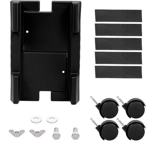 PC CASE Desktop CPU حامل حامل كمبيوتر برج التدوير عجلات قابلة للتعديل على نطاق واسع ABS Plastic Plany Slide in Saudi Arabia