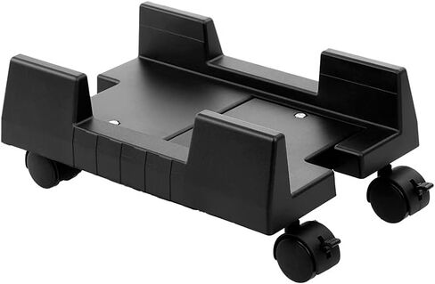PC CASE Desktop CPU حامل حامل كمبيوتر برج التدوير عجلات قابلة للتعديل على نطاق واسع ABS Plastic Plany Slide in Saudi Arabia