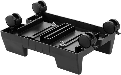 PC CASE Desktop CPU حامل حامل كمبيوتر برج التدوير عجلات قابلة للتعديل على نطاق واسع ABS Plastic Plany Slide in Saudi Arabia