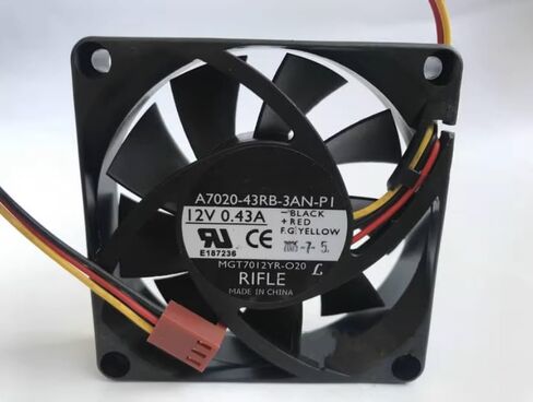 A7020-43RB-3AN-PI DC 12V 0.43A 7cm 3-Wire Cooling Fan in Saudi Arabia