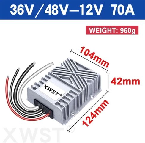 DC DC 36V 48V إلى 12V 1A إلى 70A ، تنطلق محول الطاقة 36 48 فولت إلى 12 فولت جهد منظم (70A الألومنيوم) in Kuwait
