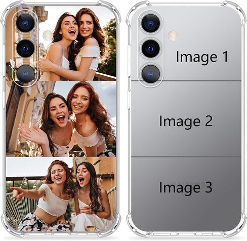 علبة هاتف صورة مخصصة لـ Samsung Galaxy S25 S24 S23 S22 S21 S20 +Plus Fe Ultra A56 A55 A53 A53 A52 A36 A34 A34 A33 A32 A26 A25 A24 A16 A15 A14 A06 ، Case Personalized TPU (1 photo & text) in Kuwait