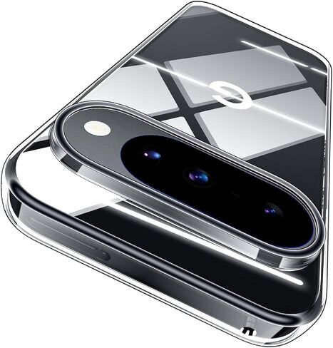 من مستوى X واضح لـ Google Pixel 10/Pixel 10 Pro Case غير الصفراء غير الصفراء ، غطاء الهاتف TPU الناعم الرقيق ، وحماية من الدرجة العسكرية ، وحالة المصد الكريستال الشفافة النحيف لـ Google 10/10 Pro in Kuwait