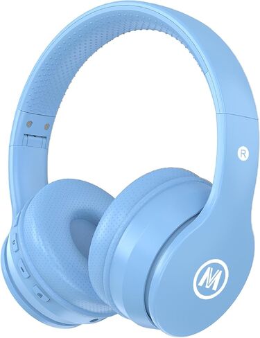 Mokata Headphones Kids Bluetooth 5.4 Wireless Play Time 68H Safe Volume Limit 85/94dB Over-Ear Foldable Headset,Fast Charging,with Aux Cord Built-in Mic for Toddler Child Pad Study Tablet Blue in Kuwait