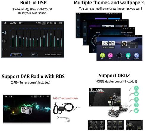 Car Stereo Radio for Honda Civic 2006-2011 Android 13 10 Inch Screen Car in-Dash GPS Navigation RAM 2GB ROM 32GB Wireless Carplay WiFi Free Camera in Saudi Arabia
