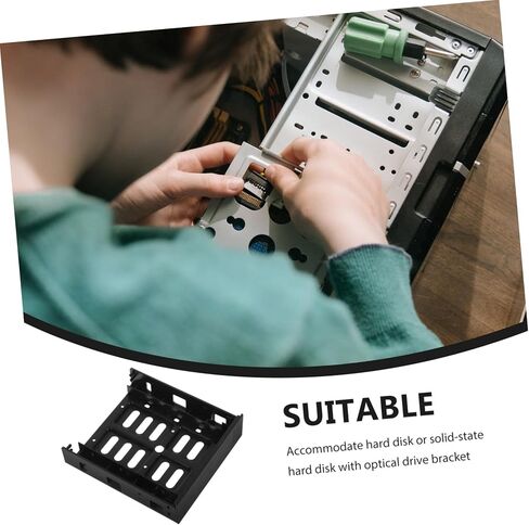 jojofuny HDD Case Cages Bracket Internal Hard Disk Drive Mounting Cage for 3.5/2.5 Inch HDD in Kuwait