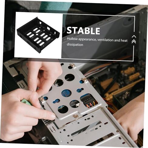 jojofuny HDD Case Cages Bracket Internal Hard Disk Drive Mounting Cage for 3.5/2.5 Inch HDD in Kuwait