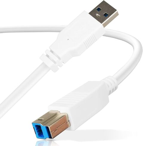 كابل USB 3.0 ، （4 عبوات/3.3 قدم） USB-A إلى كابل USB-B 3.0 ، 5 جيجابت في الثانية عالي السرعة ، أبيض (أبيض) in Kuwait