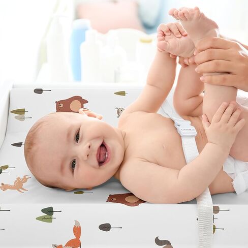 Sweet Jojo Designs Farm Animals Boy Girl Gender Neutral Unisex Baby Changing Pad Cover Sheet Infant Newborn Diaper Change Mat Cover Watercolor Farmhouse Barn Horse Cow Sheep Pig Goat Chickens Trees in Kuwait