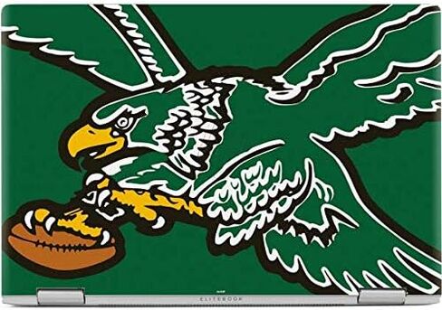 Skinit Skinit Laptop Skin متوافق مع EliteBook X360 1030 G3 - تصميم شعار NFL Philadelphia المرخص رسميًا in Saudi Arabia