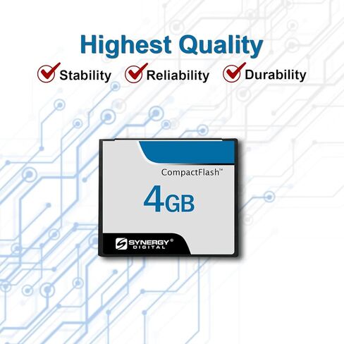 Synergy Digital 4GB Compact Flash Memory Cards, Compatible with Sony DSLR-A850 Digital Camera - 30MB/s - Pack of 3 in Saudi Arabia