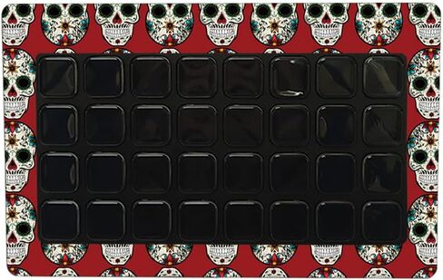 Maysyskins الجلد متوافق مع Elgato Stream Deck XL - Sugar Skull | غلاف الالتفاف الواقي ، الدائم ، والفريد من نوعه | من السهل تطبيق الأنماط وإزالتها وتغييرها | صنع في الولايات المتحدة in Saudi Arabia