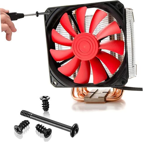 POPETPOP 1Set Case Fan Screw Easy to Install Cooling Fan Mount Screws for Computer Chassis Standard Countersunk Cross Head Kit for Upgrades and Repairs in Saudi Arabia