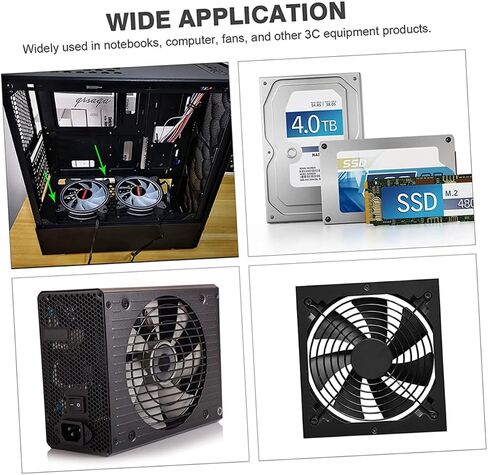 POPETPOP 1Set Case Fan Screw Easy to Install Cooling Fan Mount Screws for Computer Chassis Standard Countersunk Cross Head Kit for Upgrades and Repairs in Saudi Arabia