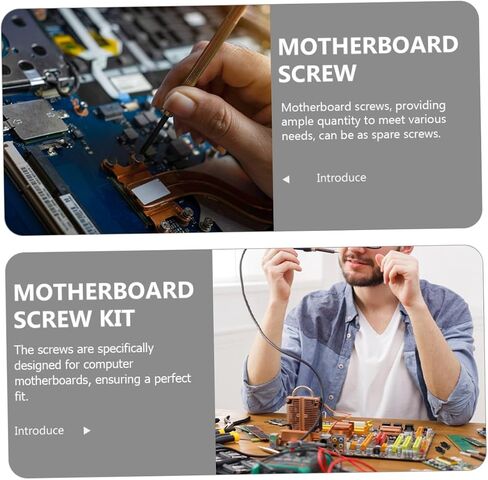 Nuobesty 8pcs تصاعد مسامير الكمبيوتر كمبيوتر Motherboard Kit Procks لتركيب SSD آمن متوافق مع مختلف اللوحات الأم in Saudi Arabia