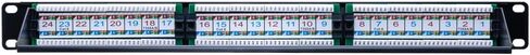 لوحة التصحيح Cat6 12 24 48 Port 19 بوصة Ethernet RJ45 لوحة تصحيح الشبكة مع شريط لاسينج Rackmount 1U 2U لـ CAT6 ، CAT5E ، CAT5 CABLING (48 PORT) in Kuwait
