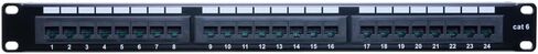 لوحة التصحيح Cat6 12 24 48 Port 19 بوصة Ethernet RJ45 لوحة تصحيح الشبكة مع شريط لاسينج Rackmount 1U 2U لـ CAT6 ، CAT5E ، CAT5 CABLING (48 PORT) in Kuwait