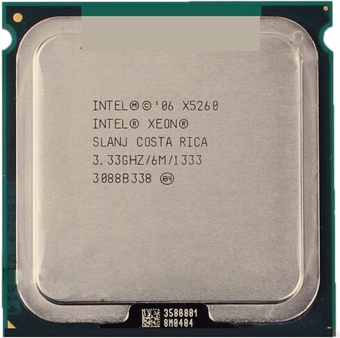 معالج CPU XEON X5260 معالج 3.33 جيجا هرتز/6 م/1333 ميجا هرتز مقبس ثنائي النواة 771 سفينة سريعة in Kuwait