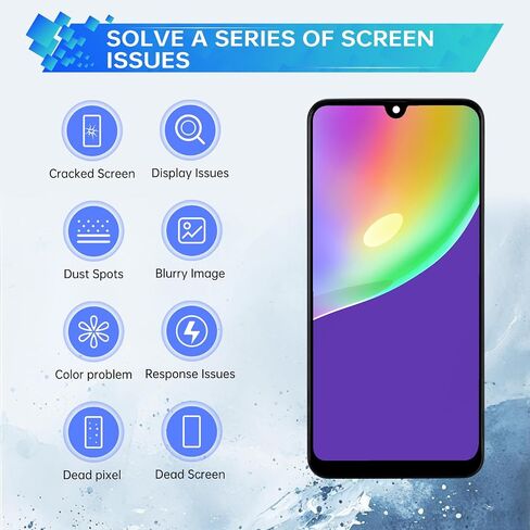 لاستبدال شاشة Samsung Galaxy A31 مع إطار شاشة LCD Displate Touch Digitizer التجميع الكامل وزر الجانبي أدوات مياه الاهتزازات إصلاح الزجاج مجموعة SM-A315F (A315F/DS A315G/DS) in Saudi Arabia