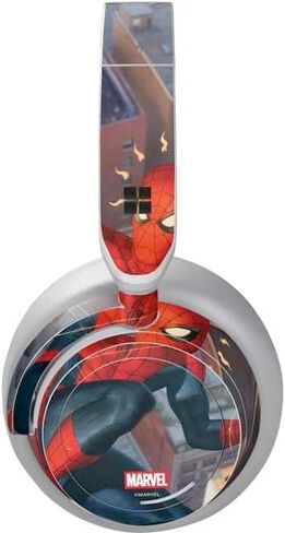 Skinit Decal Audio Skin Compatible with Surface Headphones - Officially Licensed Marvel Spiderman Web Shooting Design in Saudi Arabia