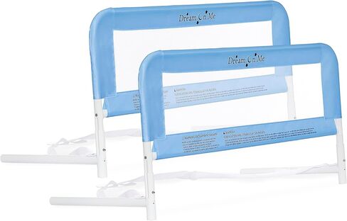 Dream On Me Lightweight Mesh Security Adjustable Bed Rail Double Pack with Breathable Mesh Fabric in White, 2 Count (Pack of 1) in Saudi Arabia