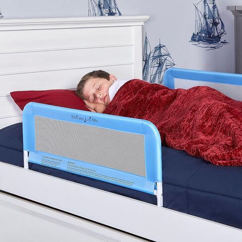 Dream On Me Lightweight Mesh Security Adjustable Bed Rail Double Pack with Breathable Mesh Fabric in White, 2 Count (Pack of 1) in Saudi Arabia