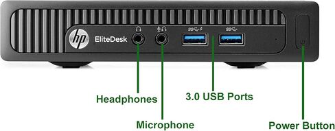 HP Elitedesk 800 G1 Tiny Computer PC ، معالج Intel Core i5 ، ذاكرة الوصول العشوائي 16 جيجابايت ، 500 جيجابايت SSD ، لوحة المفاتيح اللاسلكية والماوس ، wifi | Bluetooth ، شاشة LED 23.8 بوصة جديدة ، Windows 11 (متجدد) in Saudi Arabia