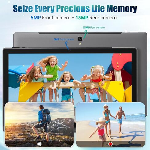 14.1 بوصة Android Tablet ، 2025 شاشة كبيرة شاشة مع شاشة IPS 1080p IPS FHD ، RAM 6GB ، ROM128GB ، 1TB توسيع ، WIFI 5 ، 8 CORE CPU ، 10000 MAH 10+ساعات بطارية ، رمادي الفضاء in Kuwait