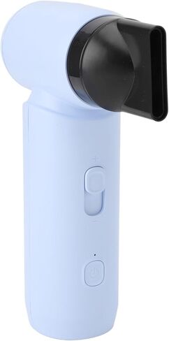 80000RPM Electric Air Duster, 4500mAh Cordless Dust Blower, with Three Different Sizes of Nozzles, Portable Air Blower, for Car, Blow Drying Hair, Keyboards (Light Blue) in Saudi Arabia