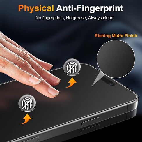 3 حزمة لـ iPhone 17 Pro 6.3 بوصة واقي شاشة زجاجي غير لامع ، محاذاة تلقائية ، تناسب سريع التثبيت السهل ، مضاد للوهج الزجاج المضاد للبصمات ، لمسة ناعمة ، ودية للحالة in Kuwait