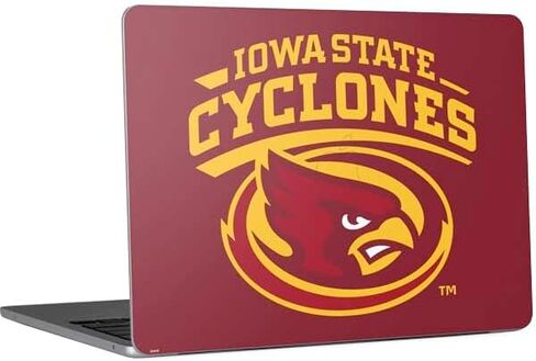 Skinit Decal Laptop Skin Compatible with MacBook Air 13in M4 (2025) - Officially Licensed Iowa State University Collegiate Text Design in Saudi Arabia