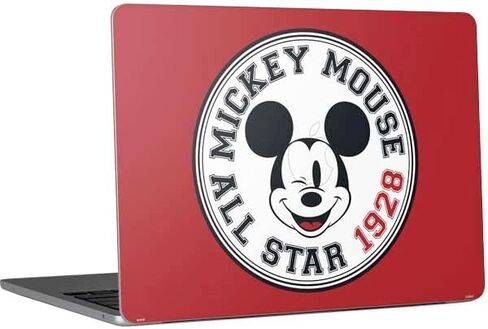 Skinit Decal Laptop Skin Compatible with MacBook Air 13in M4 (2025) - Officially Licensed Disney Mickey Mouse Body Design in Saudi Arabia