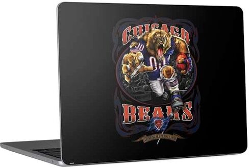 Skinit Skinit Lastop Skin Compatible مع MacBook Air 13in M4 (2025) - تصميم NFL Chicago Bears مرخص رسميًا in Saudi Arabia
