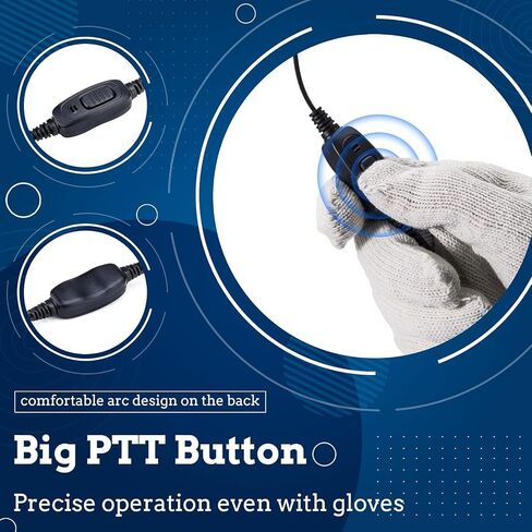 سماعة أذن راديو Retevis Covert Tube ثنائية الاتجاه مع ميكروفون RT22 RT21 H-777 RT68 RT22S RT27، متوافقة مع راديو Kenwood pxton Samcom ثنائي الاتجاه، سماعة أذن أمان 2 دبوس لجهاز Walkie Talkie (20 حزمة) in Saudi Arabia